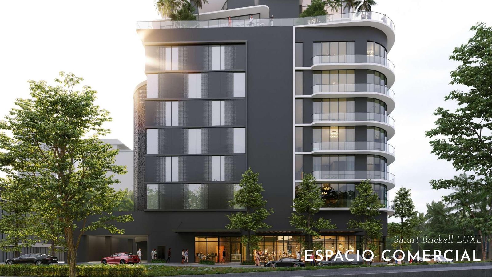 Espacio comercial en planta baja de Smart Brickell LUXE
